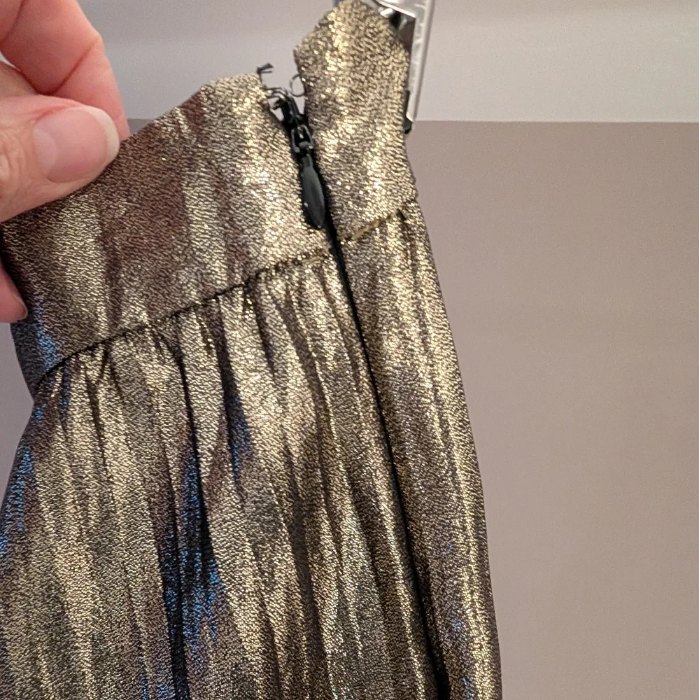 J.Crew Collection Gold plated midi skirt - Picture 3 of 7
